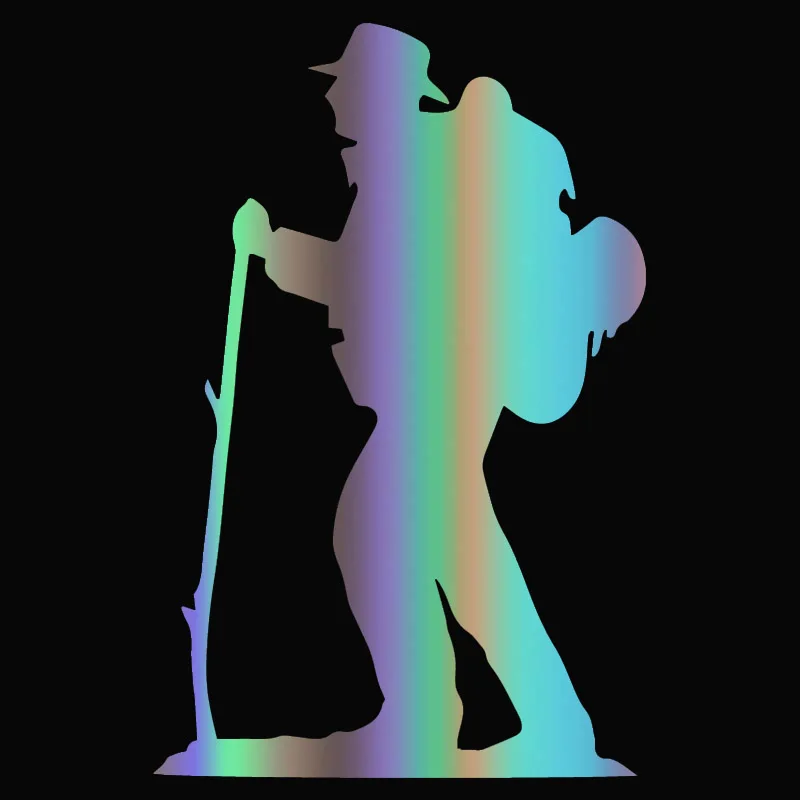 

13x20cm Mountain Hiking funny car sticker vinyl decal white/black for auto car stickers styling