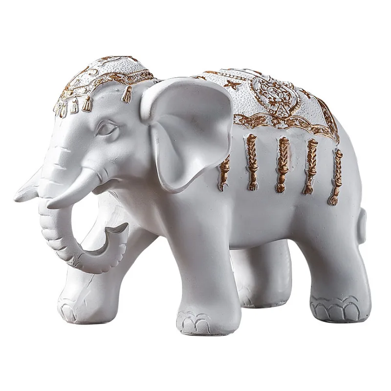 Европейская креативная статуя слона скульптура животного украшение для дома