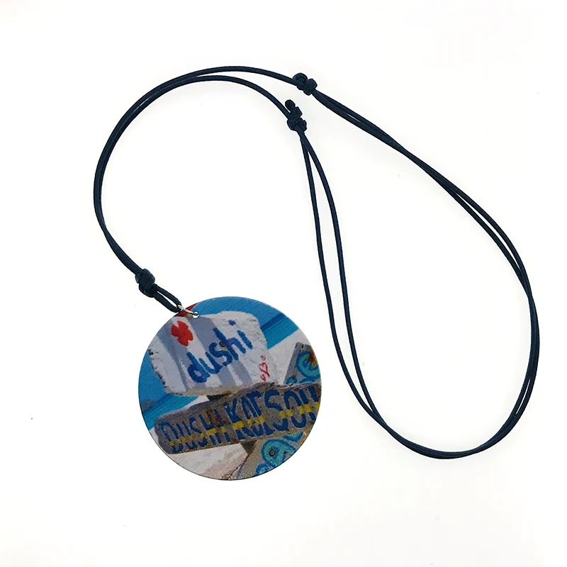 C Девушка деревянная подвеска ожерелье Модные женские ювелирные изделия