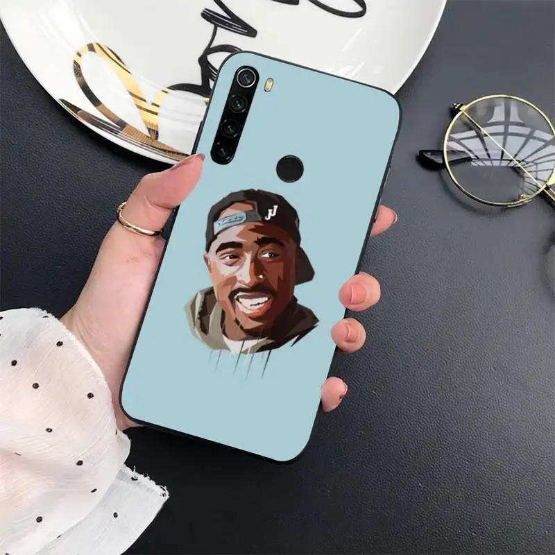 

2pac tupac Rapper Customer Phone Case coque cover funda For Xiaomi redmi 5 6 9 A note 10 lite 7 8 9 t s pro k 30 pro