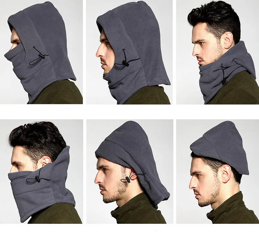 Зимняя унисекс велосипедная шапка флисовая ветрозащитная спортивная Лыжная