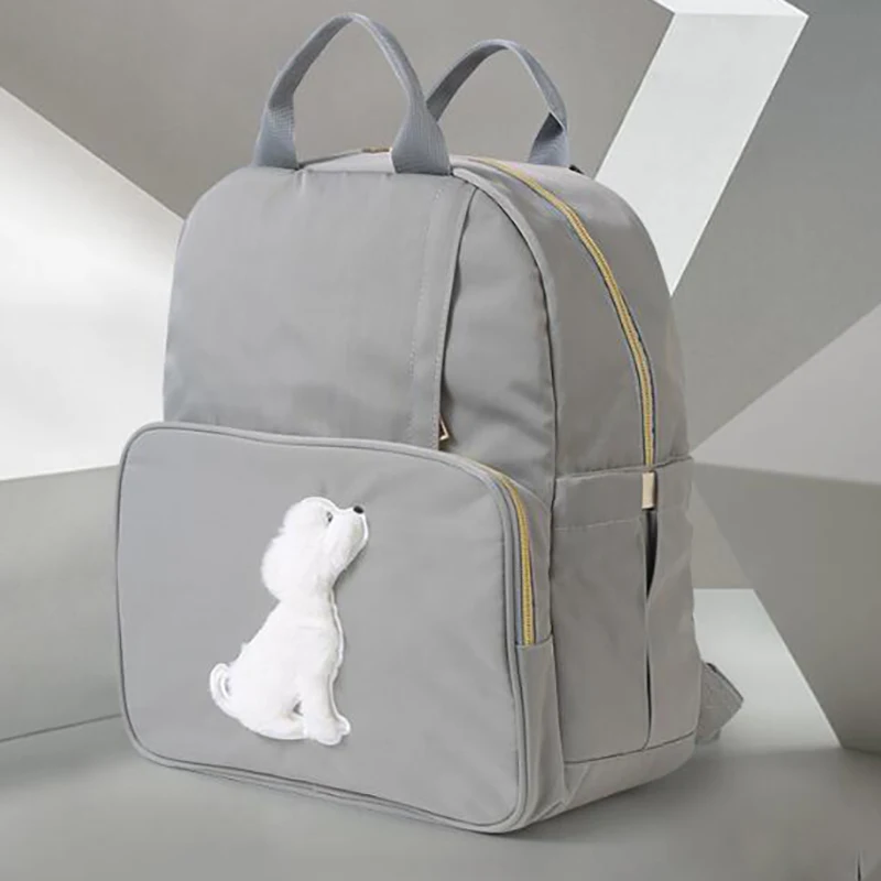 

Рюкзак для подгузников, сумки для детских подгузников для коляски, водонепроницаемые, большие, милые, для собак и мам, BNM014
