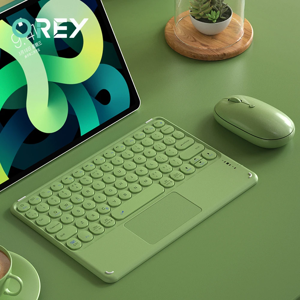 

Клавиатура совместимая с Bluetooth для iPad Pro11 Mini Teclado, беспроводная клавиатура, мышь для Xiaomi, Samsung, тачпад, планшетов, клавиатур