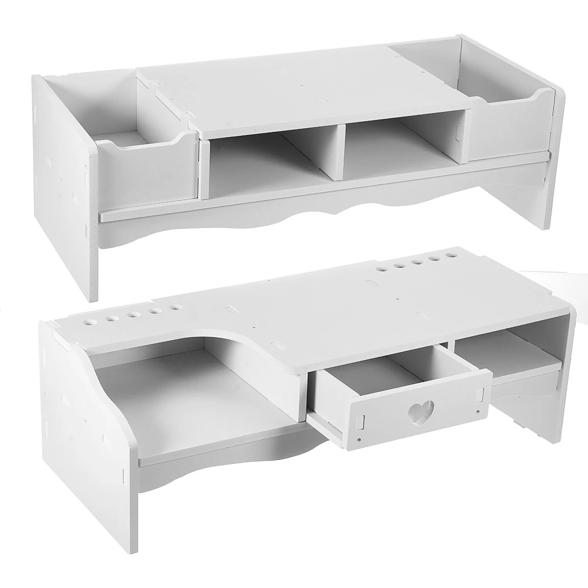 Computer Monitor PC Riser Stand Desktop Tablet Holder Laptop Desk Screen Shelf with Drawer Storage Rack Organizer | Компьютеры и офис