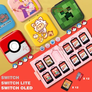 Аксессуары для Nintendo Switch Oled милый чехол для игровой карты Nintendoswitch SD карты розовый корпус коробка для хранения для Nintendo Switch Lite