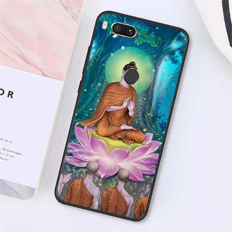

gautama buddha pattern Phone Case For Xiaomi Redmi note 7 8 9 t max3 s 10 pro lite funda shell cover