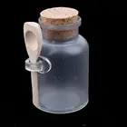 200 мл пластиковая Косметическая пустая матовая банка с пробкой Соль для ванной бутылка для женщин маска для лица контейнер бутылки многоразового использования с пробкой ложка