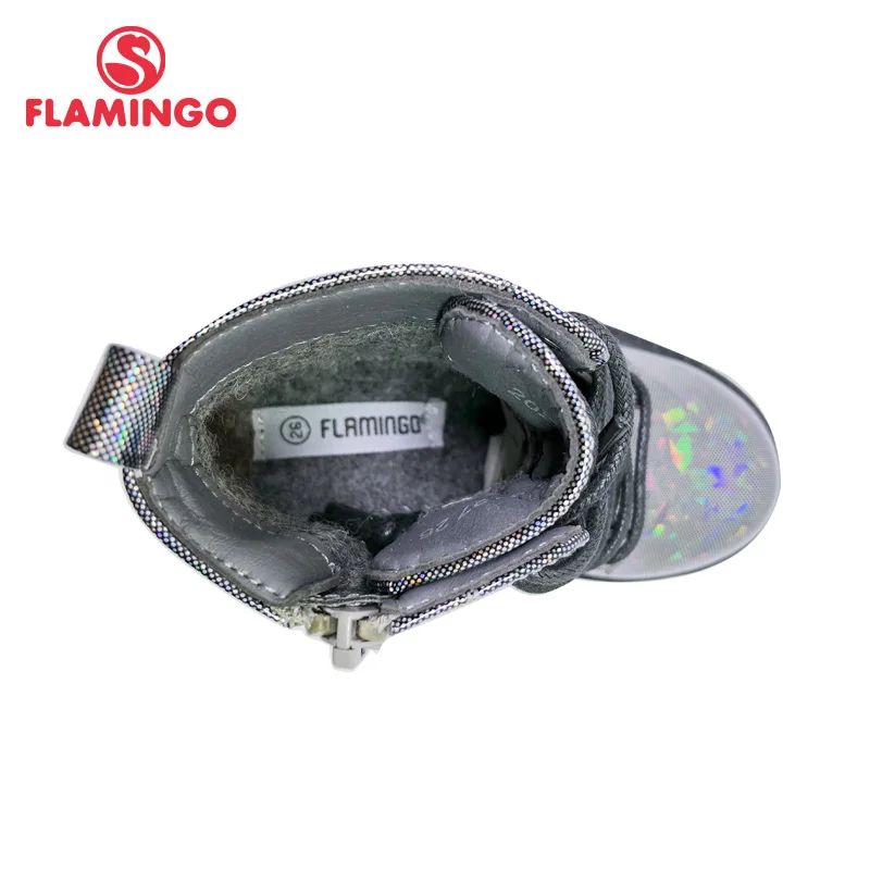 Модные детские ботинки с фламинго русская марка осень/зима Высококачественная