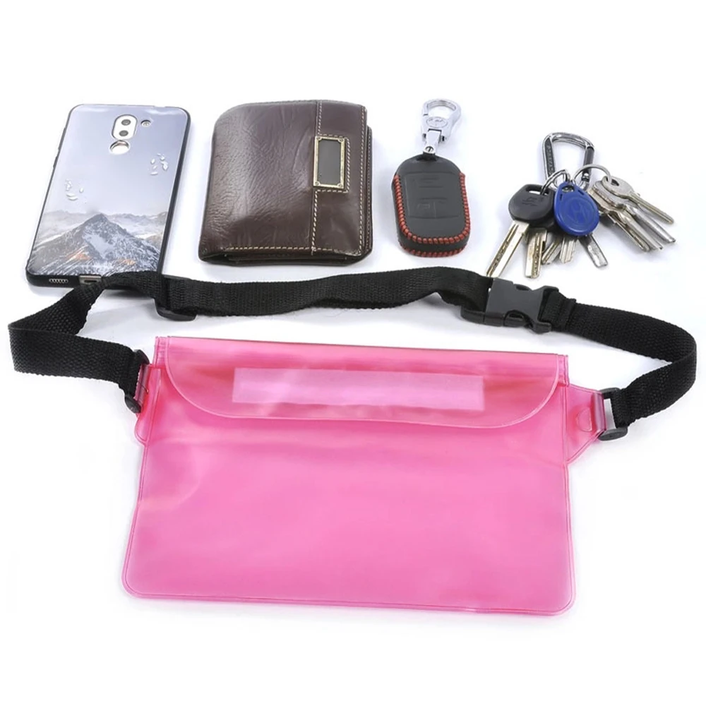 

Waterproof Swimming Bag Ski Drift Diving Shoulder Waist Pack Bag Underwater Mobile Phone Bags Case Cover For Beach Boat Sports