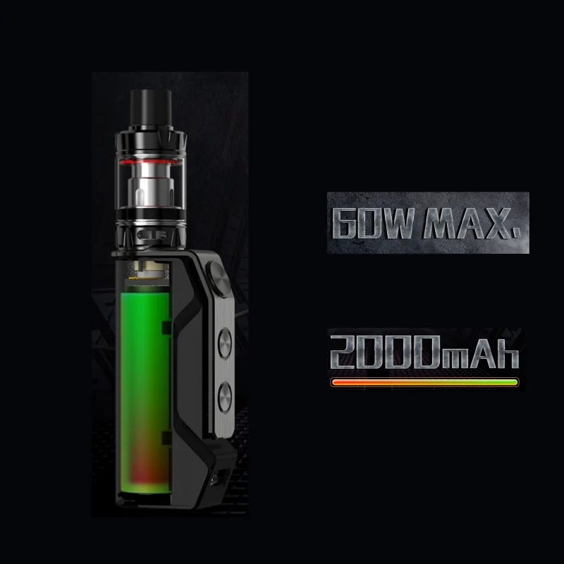 100% оригинальная электронная сигарета Vaptio регулируемый вейп 60 Вт боксмод со