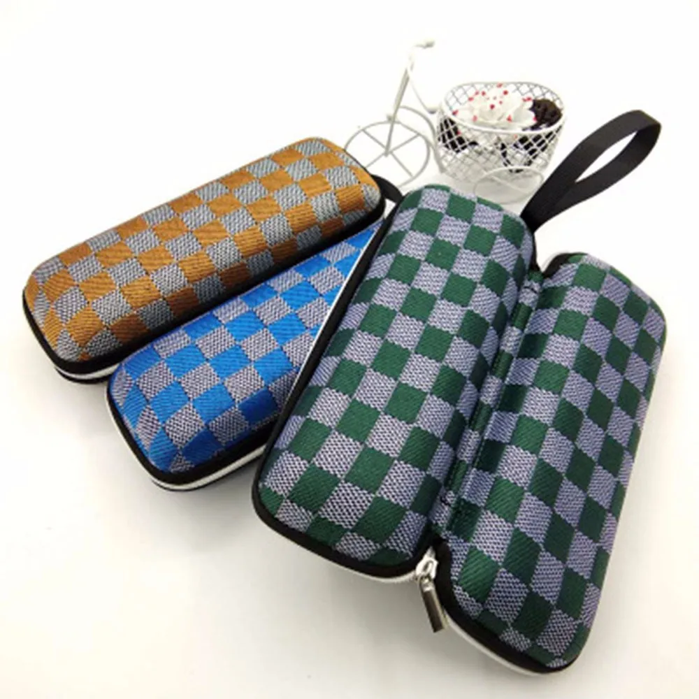 Ретро компактный EVA Чехол для очков на молнии портативный анти давление детские