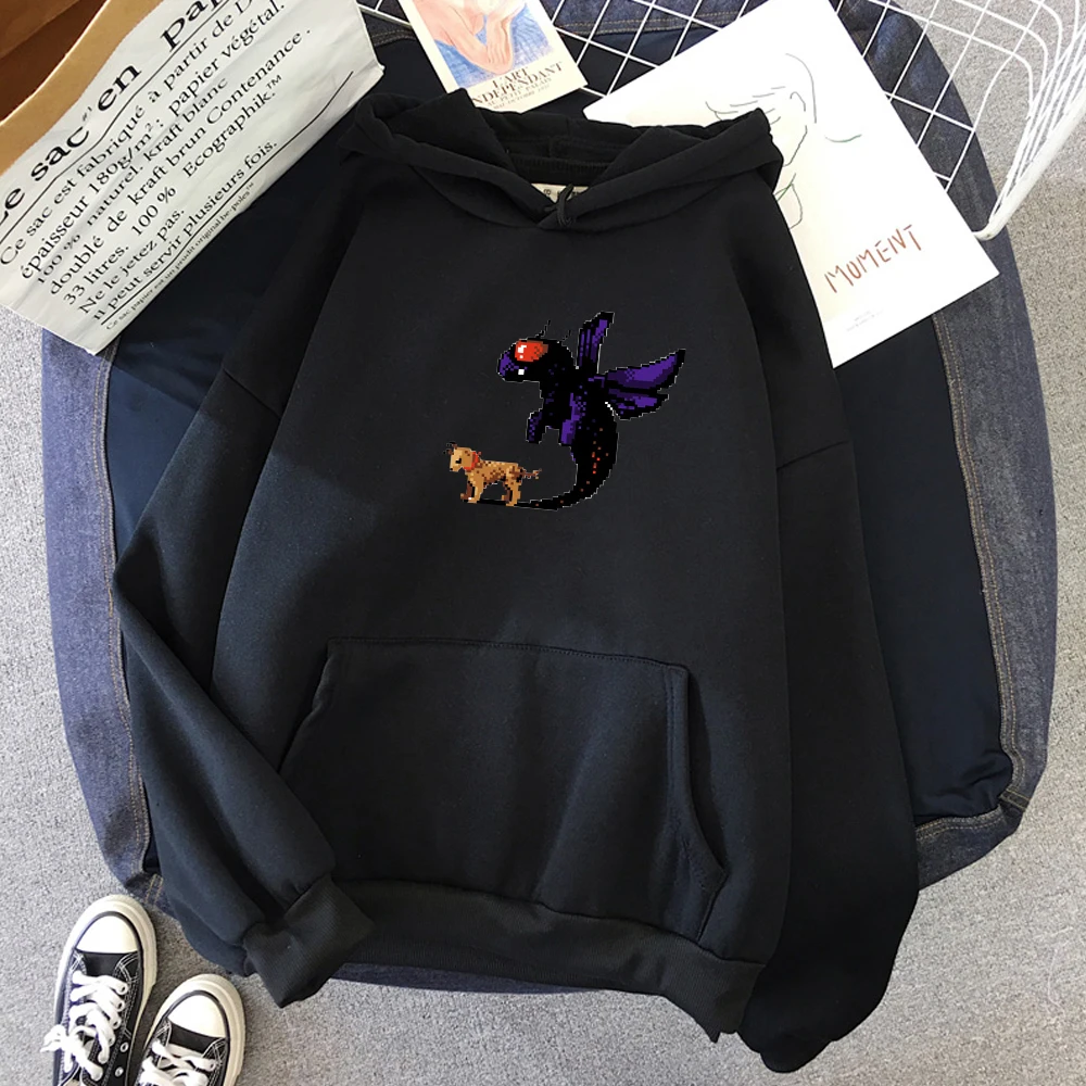 

Men's Stray dog & Shadow hoodie blend men's sweatshirts student cartoon printed casual loose men hoodies japanese streetwear