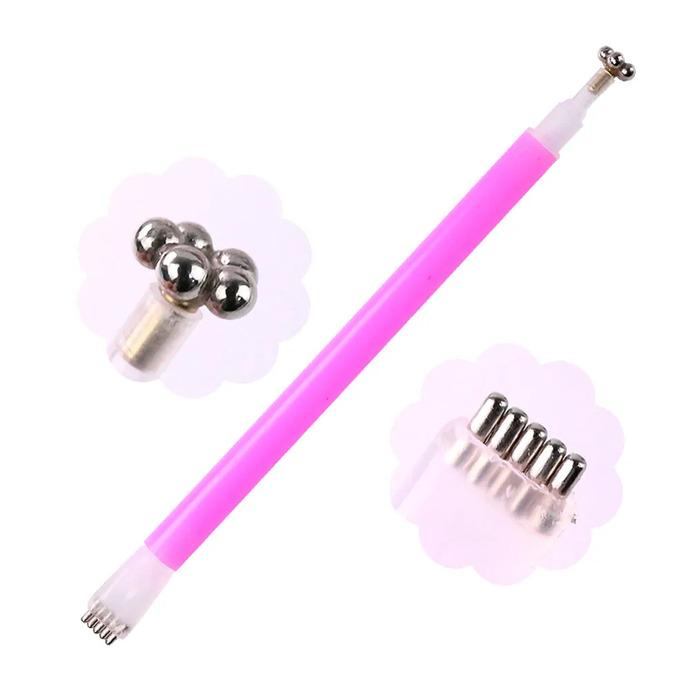 1 шт. магнитная палочка с двойной головкой для дизайна ногтей инструмент 3D