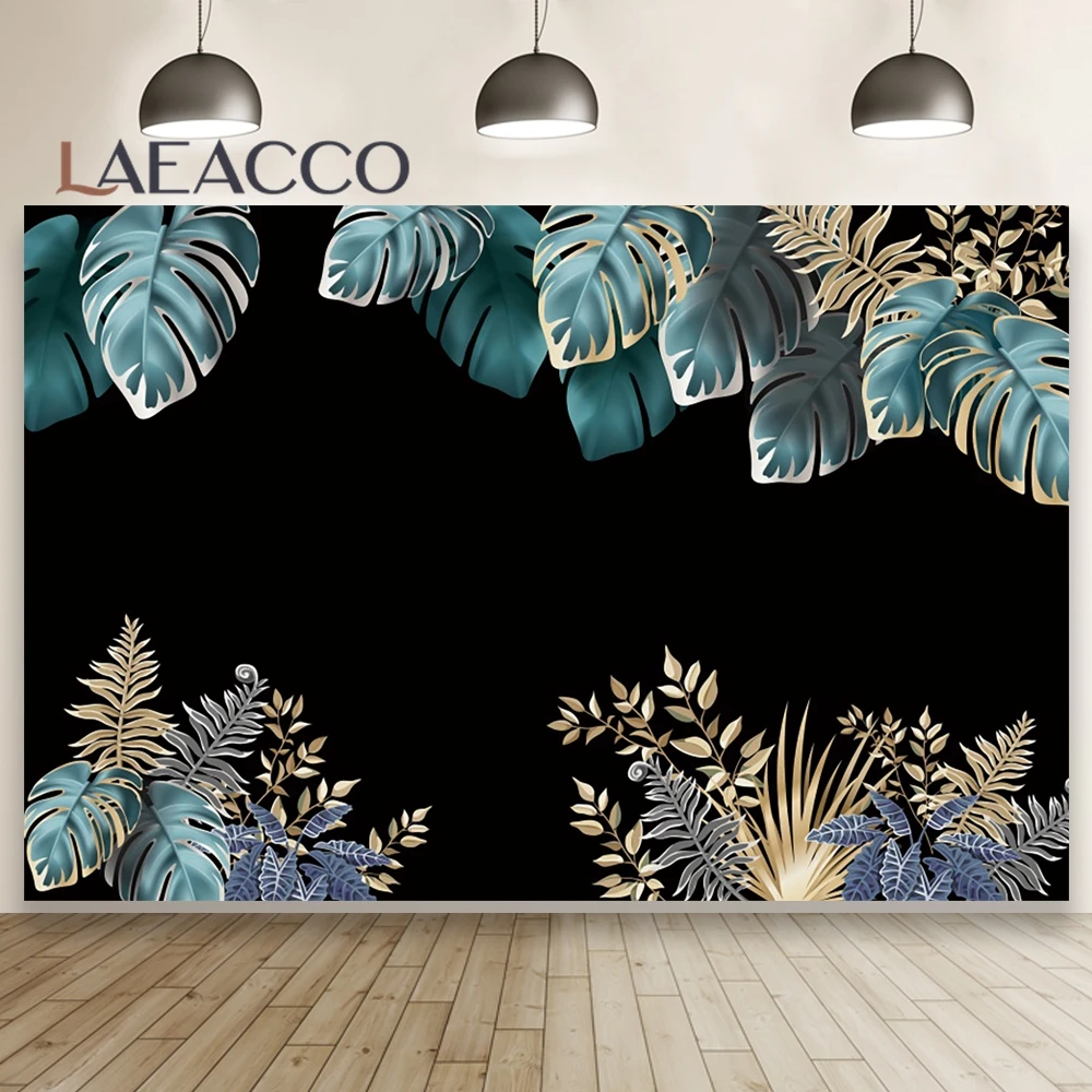 

Фотографический фон Тропическое Дерево лист акварель день рождения ребенок душ Свадебная вечеринка ребенок портрет фотозона фото фон