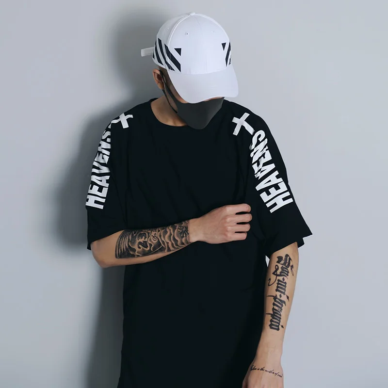 

iiDossan Hip Hop T Shirts Men XX Print Cotton Tees Streetwear Punk Menswear Short Sleeve Tops Casual Brand High Street T Shirts