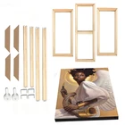 Фоторамки для картины, постер, холст, картина маслом, принты, большой размер, сделай сам, натуральная деревянная рамка, картинные рамки, настенные фоторамки