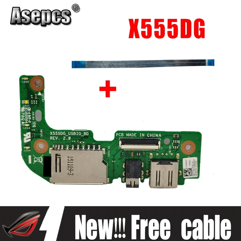 Для For Asus X555 X555DG USB IO аудио кард-ридер REV: 2 0 с кабелем MB 100% тестирование Быстрая