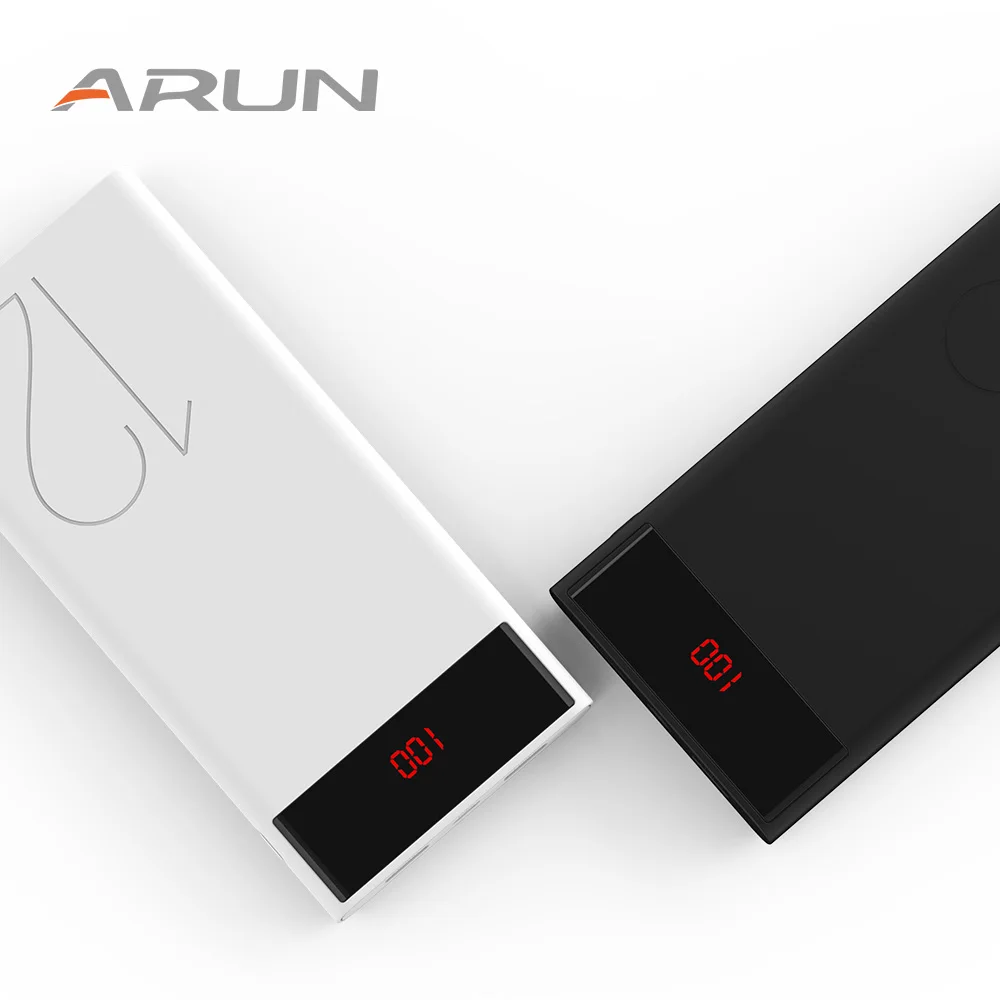 Внешний аккумулятор Arun с 2-мя USB-портами 12000 мАч | Мобильные телефоны и аксессуары