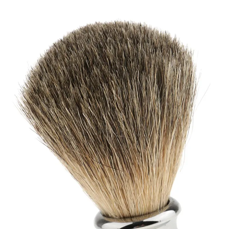 Qshave, Мужская щетка для бритья из чистого барсука, дерево,, для бритвы, безопасная, прямая, Классическая, безопасная бритва, деревянная, для бритья, Мужская щетка