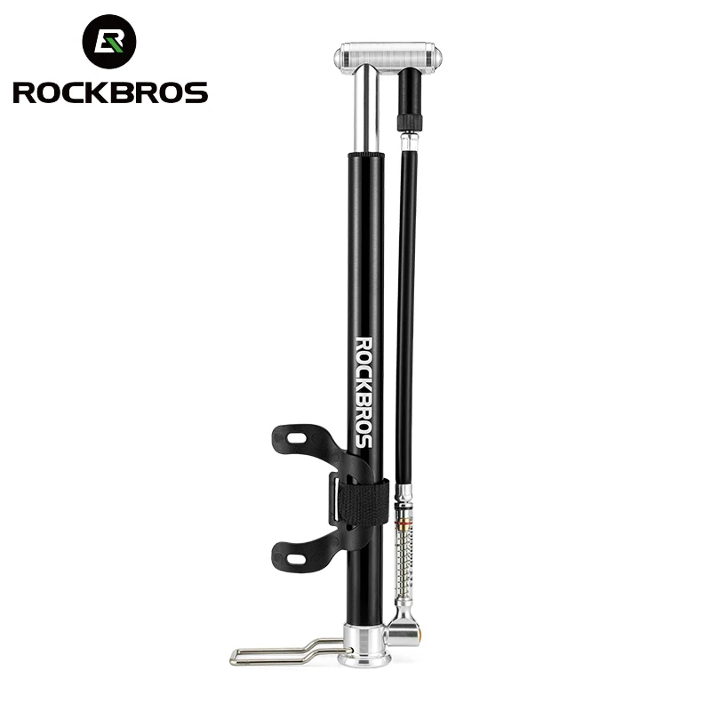 

ROCKBROS Inflator High Pressure Foot Pump MTB Road Bike Electric Bicycle Motorcycle Car Hand Tire Pump AV/FV Portable Air Pump