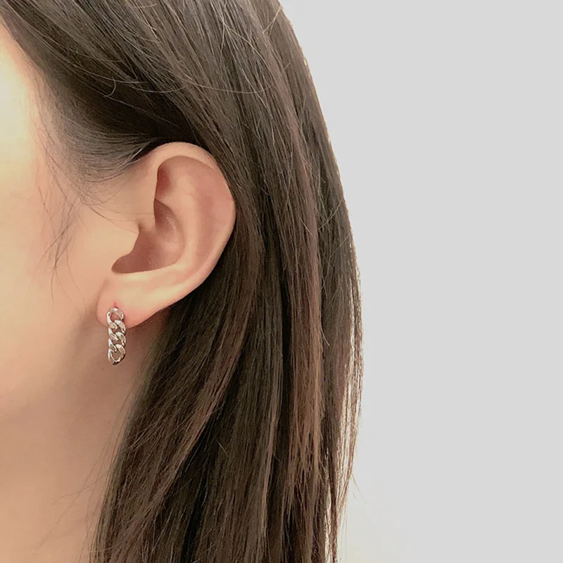 

GorGor Stud Earrings Women Originality Statement Minimalist Chain Creative Individuality Party Fashion Jewelry DKE-1114