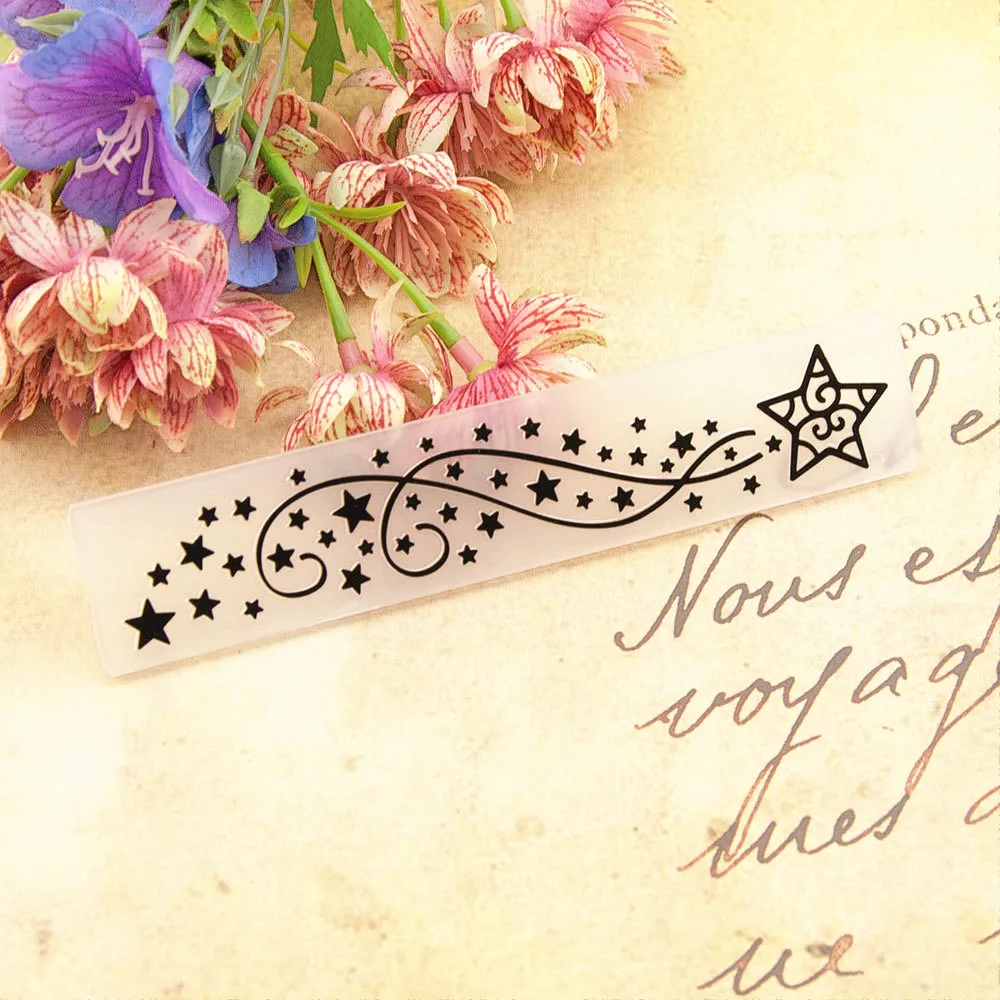 15x3 см из пластика с принтами маленькими звездами ремесло изготовления открыток