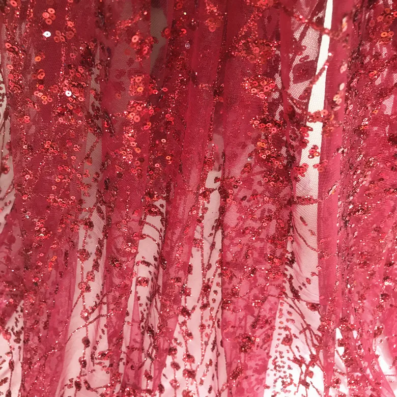 Блестящая блестящая сетчатая ткань цвета шампанского золотистого яркого