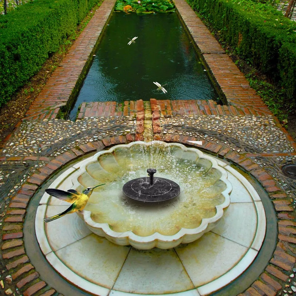 

Solar fountain Pump 1.4W Free Standing Powered Water Floating Solar Bird Bath Fountain Garden Patio Outdoor Decoration
