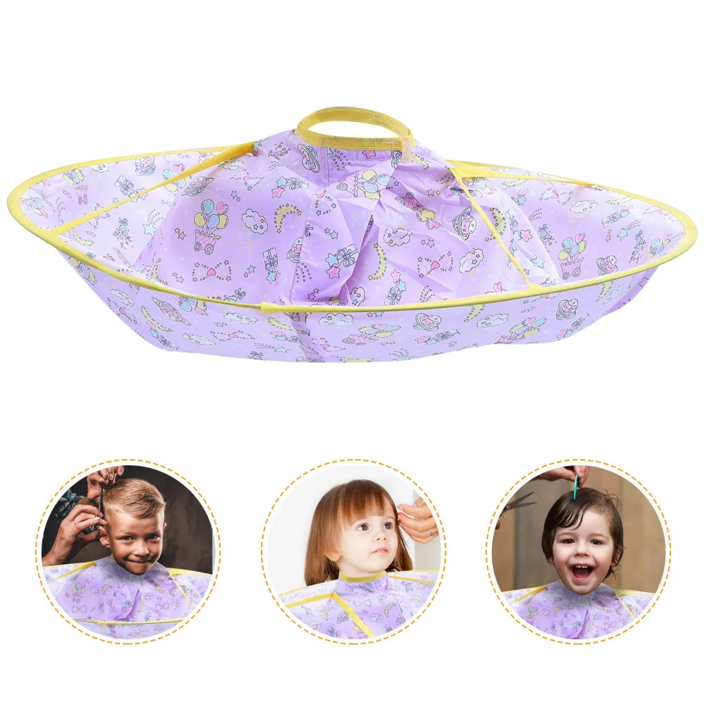 

1pc Practical Baby Cartoon Cape Hair Cutting Cape Lovely Hair Cutting Cloak