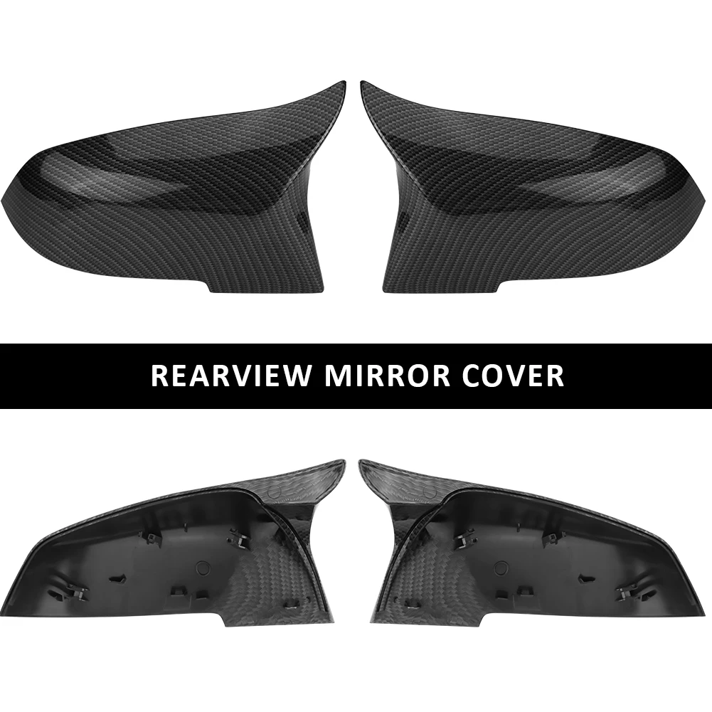 

Pair Mirror Covers Left Right Side Rearview Mirror Cover Cap For for BMW 220i 328i 420i F20 F21 F22 F30 F32 F33 F36 X1