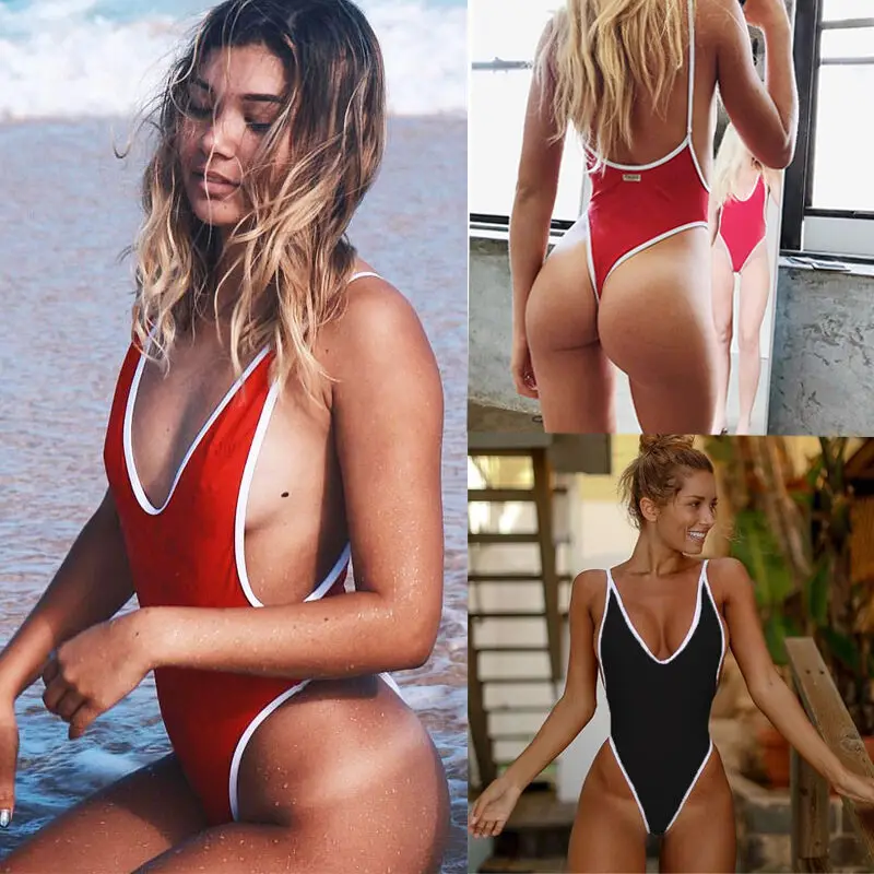 

Sexy Lady Womens Backless One Piece Monokini Swimwear Beachwear Push Up Swimsuit Swimming Suit