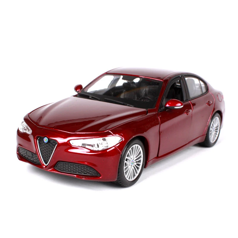 Red 1:24 Alfa Romeo Giulio литые модели автомобилей brinquedos детские игрушки подарок для детей - Цвет: Red