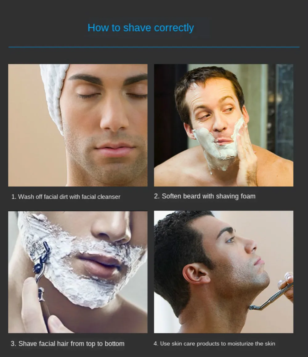 

Replaceable Blade Fit Gillette Fusion 5 Proglide Proshield 5 Layers Manual Shaving Safety Razor Blades For Men Shaving Cassettes