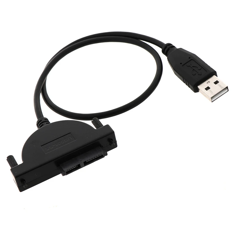 Новый адаптер USB 2 0 на Mini Sata 7 + 6 13Pin для ноутбука CD/DVD ROM конвертер в искусственном
