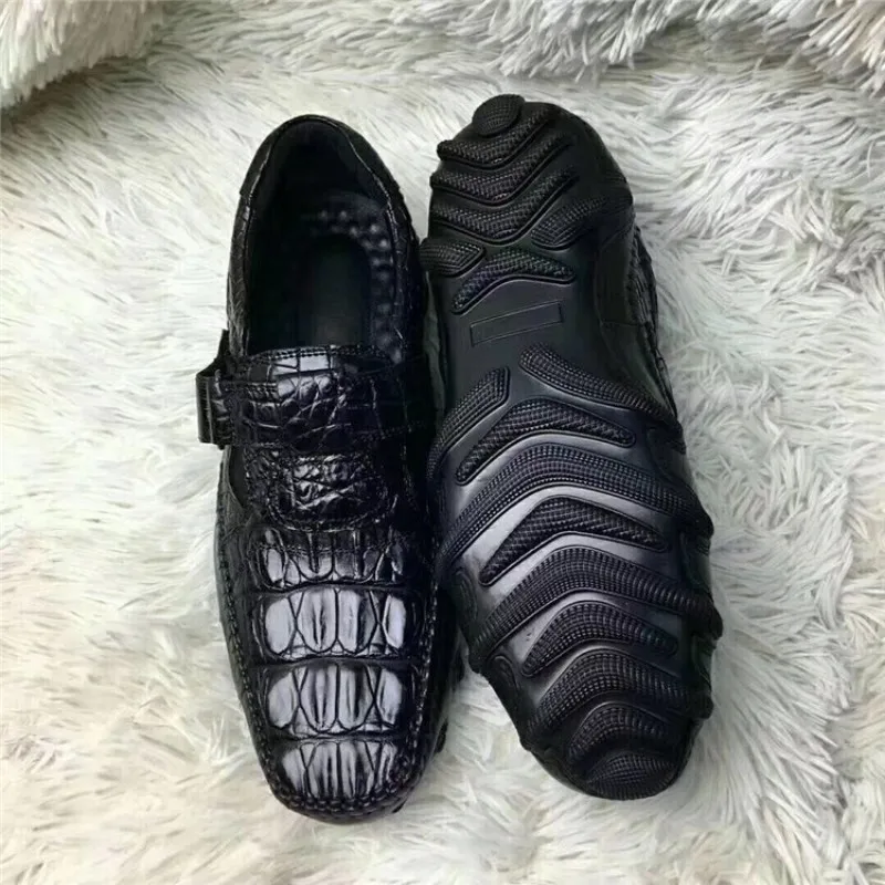 Брендовая деловая повседневная обувь из натуральной кожи мужские лоферы дышащая