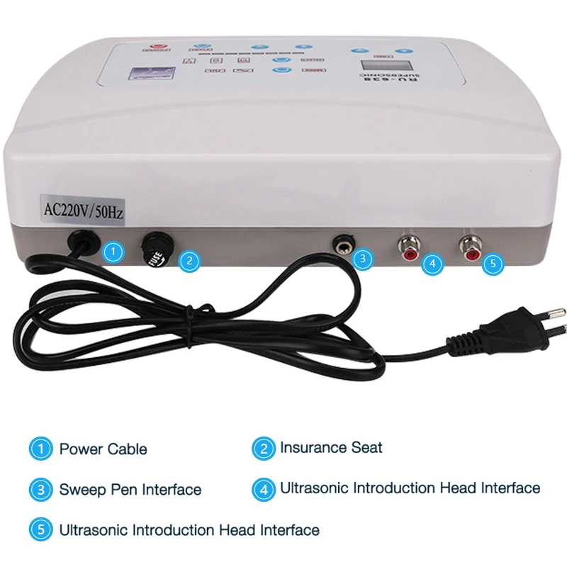 Goede 3 In 1 RU-638 Ultrasone Facial Massage Machine Spot Tattoo Verwijdering Anti Aging Huidverzorging Whitening Sproet Schoonheid Instrument