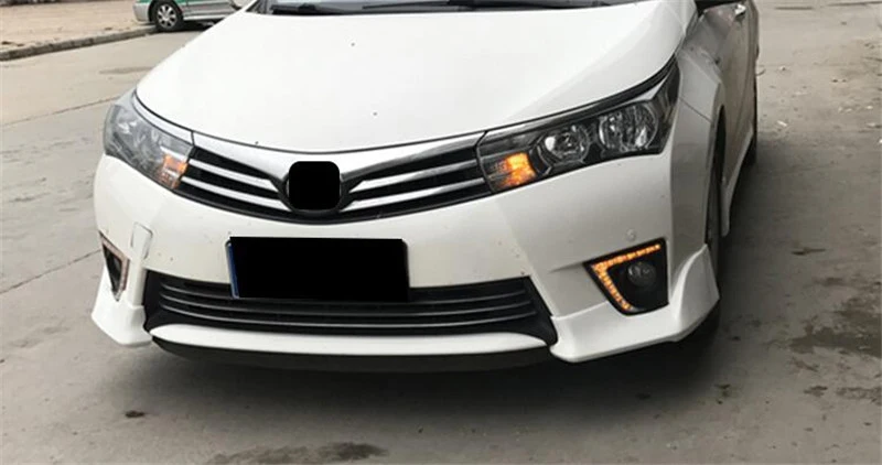 Для пары Toyota Corolla Splitter Губы передний автомобильный спойлер 16 передний бампер диффузор протектор кузова Комплект спойлер Corolla