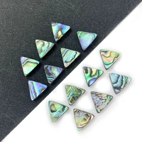 2pcsbag natural abalone shell beads triangle pendant jewelry materials diy making earrings necklace accessories jewelry charm