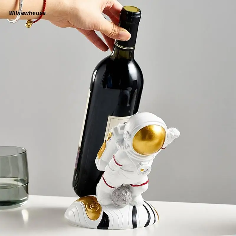 

F63A многофункциональная креативная Винная стойка с астронавтом для хранения винных бутылок и быть украшениями