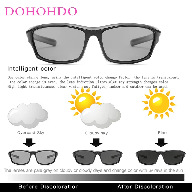 Фотохромные велосипедные очки DOHOHDO 2022 солнцезащитные для дорожного велосипеда