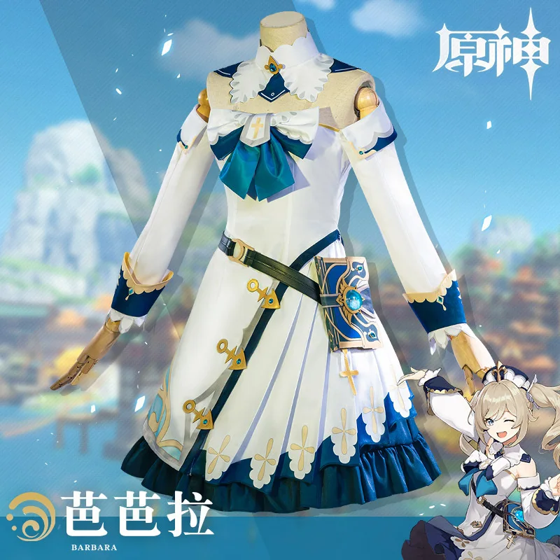 COS Барбара геншин Импакт одежда принцессы полный комплект 5-звездочная игра