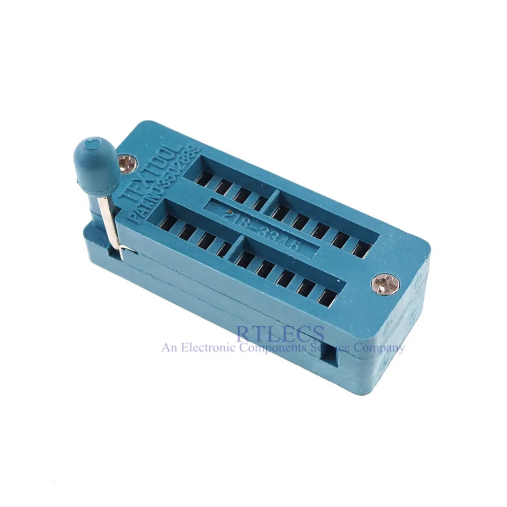 10 шт. тестовая ИС DIP ZIF ZIP Socket 18 Pin шаг 2 54 мм нажимная посадка двухрядный расстояние 7