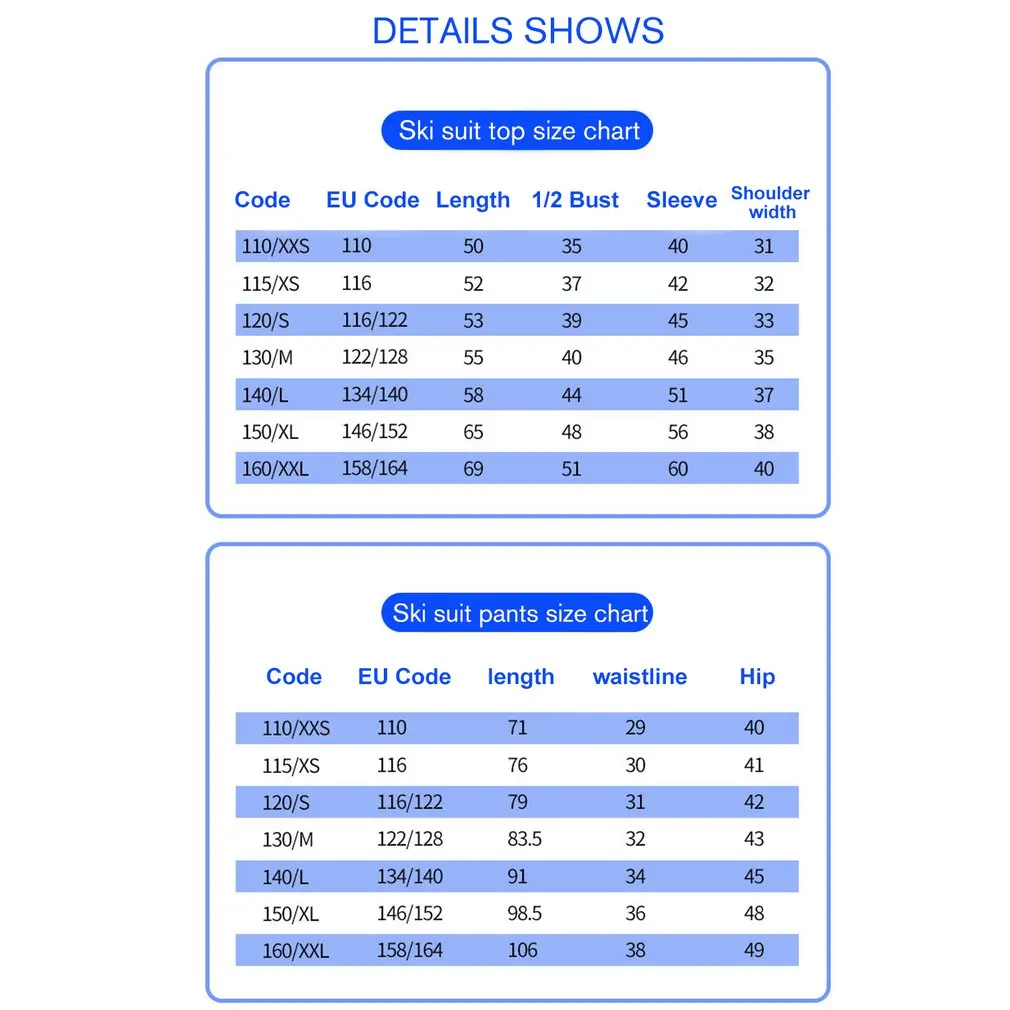 Phibee/лыжный костюм для мальчиков и девочек комплект из водонепроницаемых штанов