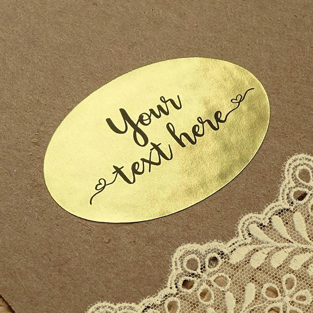 Бумажная коробка печать Золотая тисненая фольга наклейка с вашим логотипом