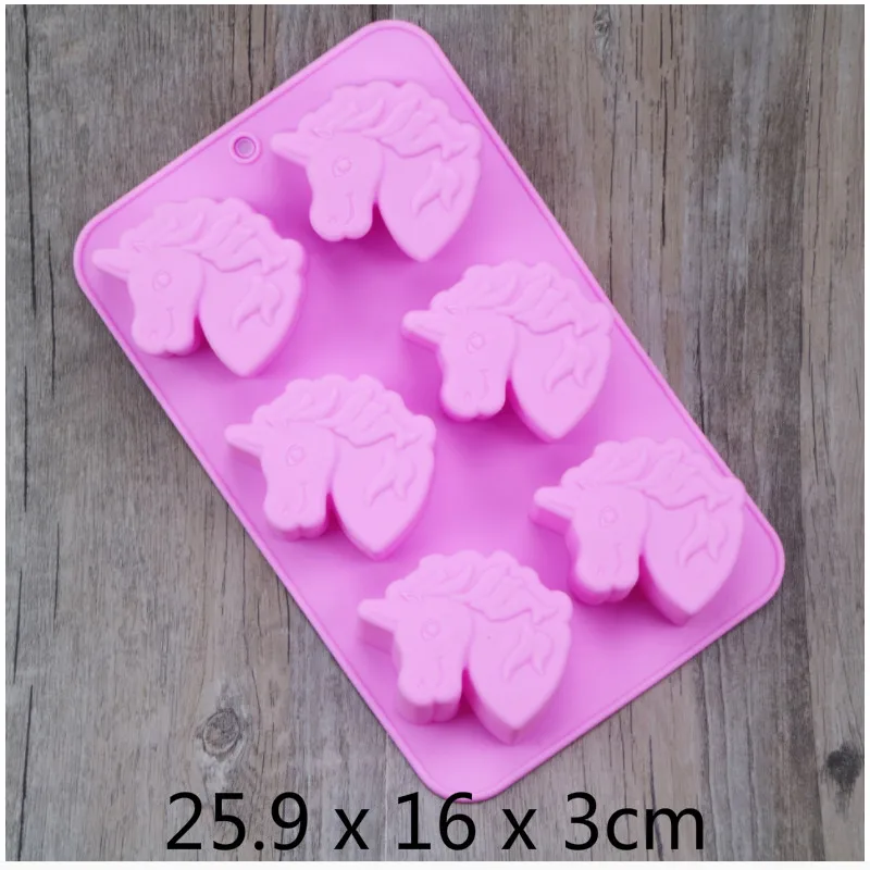 DIY Единорог Пони пресс форма для торта ручной работы Шоколад силиконовая выпечки