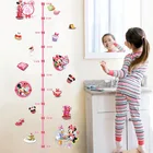 Мультфильм Дисней Минни Микки Маус Таблица роста наклейки на стену для домашнего декора детские комнаты декор высота измерения DIY ПВХ наклейки