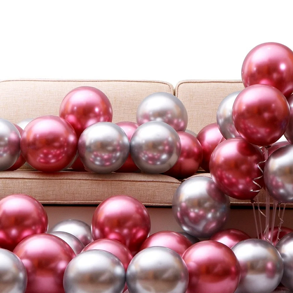 

50 Pcs/set Metal Colorful Latex Balloons Wedding Balloons Decoration Graduation Happy Birthday Party Decorations Wholesale