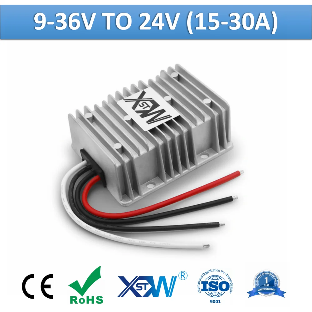 Преобразователь напряжения XWST DC To 9-36V 12V 24V 15A 20A 25A 30A