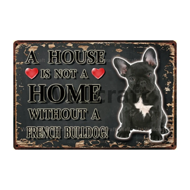 [WellCraft] домашняя Австралийская овчина с собакой металлический знак жестяной