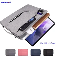 portable sleeve bag for samsung galaxy tab s7 fe lite 12 4 t730 handbag case universal laptop 11 6 12 5 13 3 14 1 15 inch cover